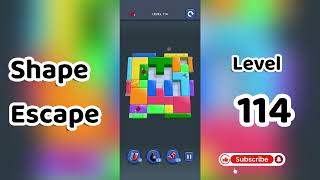 Shape Escape Level 114 Walkthrough 🧩 | Step-by-Step Guide | SolutionGuruji