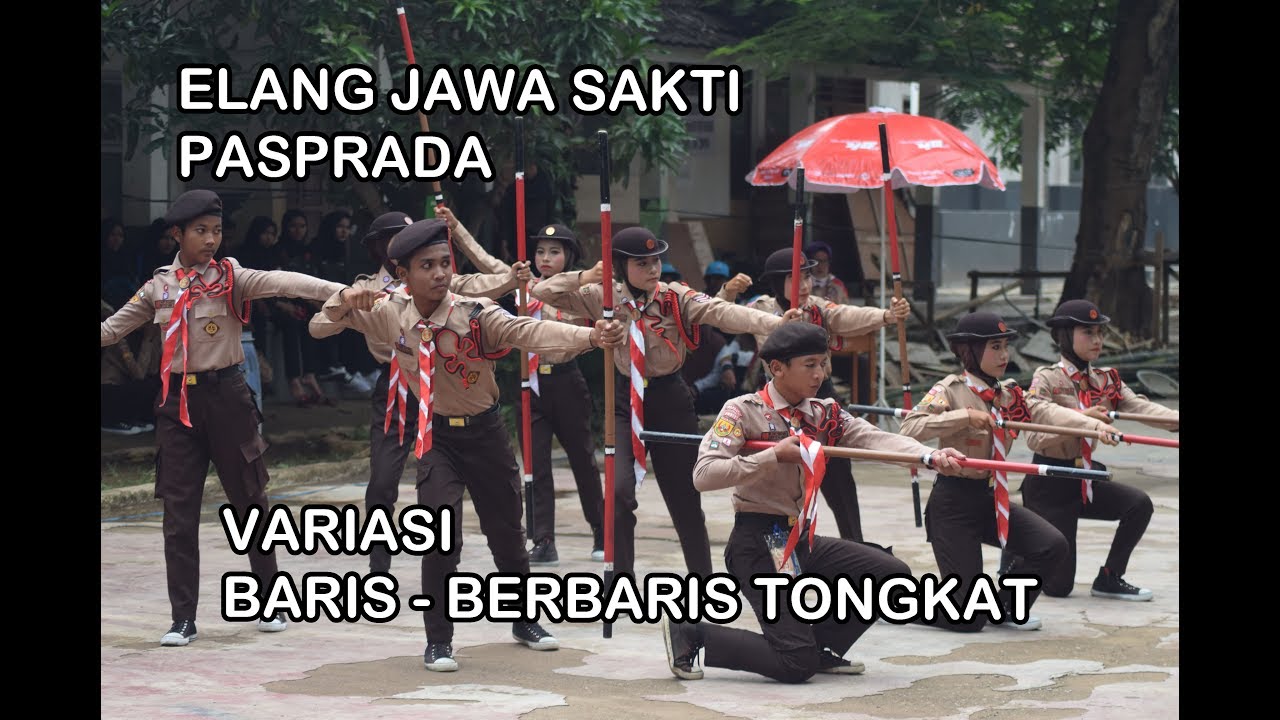 Variasi dan Formasi penampilan dari Gugus Depan SMP IT Al Huda Cilamaya Wetan