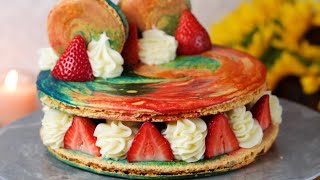 Tie-Dye Macaron Cake 5Th Birthday Recipe Remix Tasty Recipes