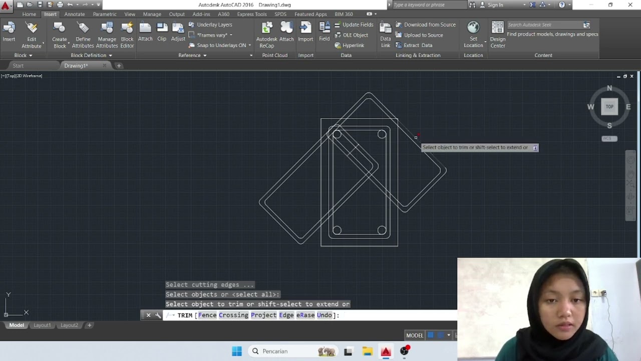 Tutorial Membuat Objek Pintu & Detail Pondasi di Aplikasi Autocad