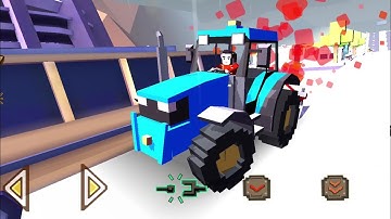 Plow the town when no one is watching - Blocky Farming and Racing Simulator | Game Play Android/IOS