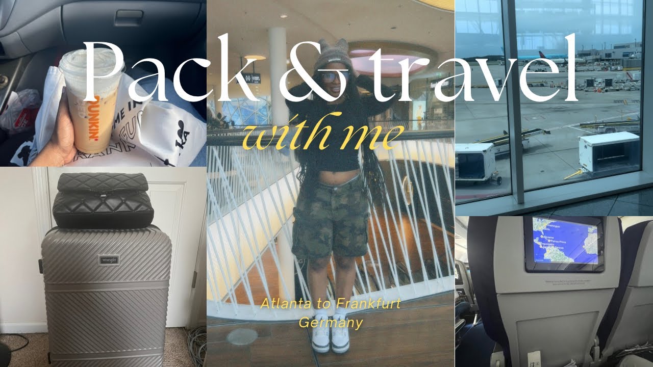pack + travel with me to Germany | outfit planning, packing, & travel day!