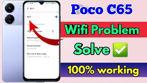 poco c65 wifi problem, poco c65 wifi connection problem