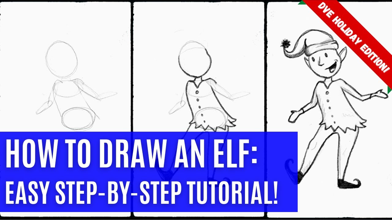 How to Draw an Elf: Easy Tutorial for Beginners! - YouTube