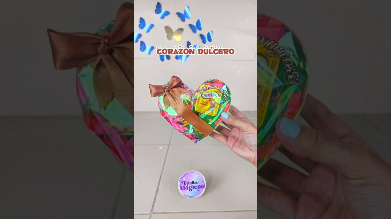 Caja corazón Dulcera 🍭🍫🎁#obsequios #manualidades #cajacorazon #amoryamistd