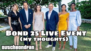 My thoughts on the Bond 25 Live Reveal