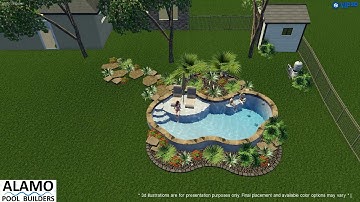 Custom Pool Design By: Alamo Pool Builders