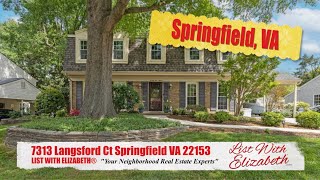 Step Inside Your West Springfield Dream Home: 7313 Langsford Ct Springfield VA 22153 is FOR SALE
