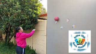 Aim And Throw Ball Against Wall