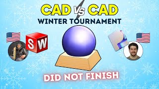 CAD vs CAD Winter Tournament ❄ Plasticity vs SOLIDWORKS @TooTallToby