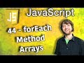 JavaScript Programming Tutorial 44 - forEach Method Arrays