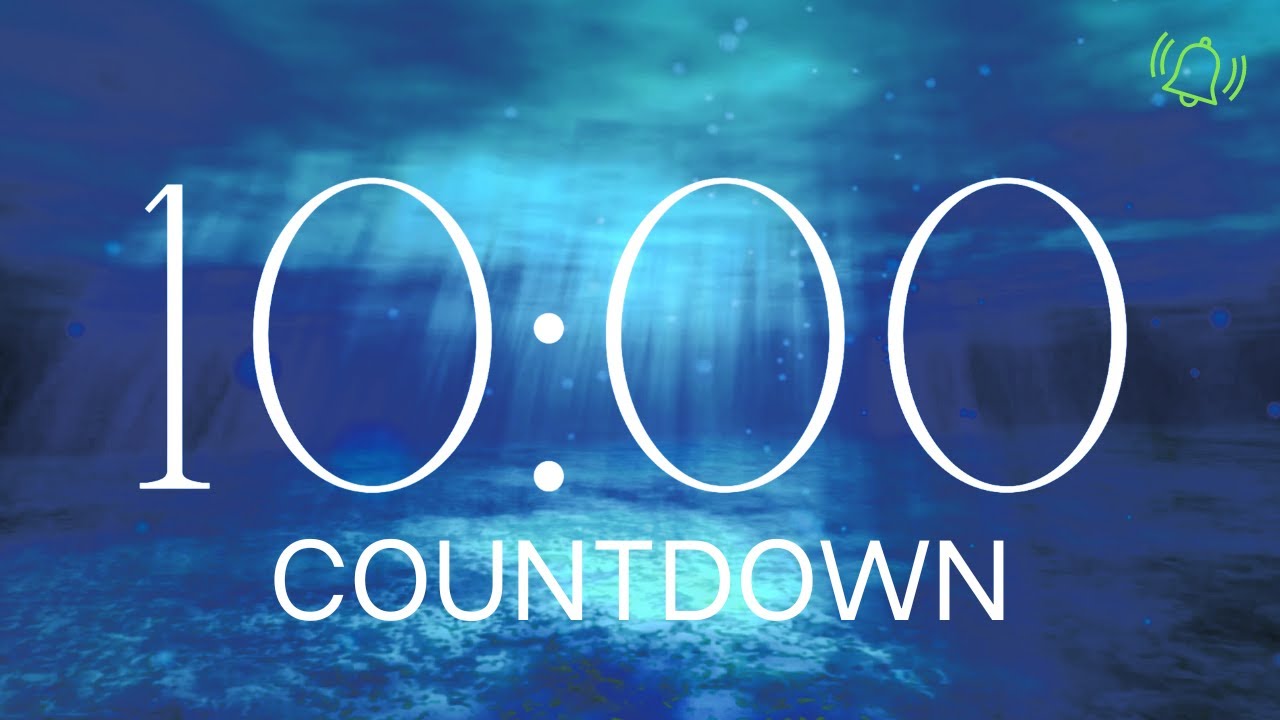 10 Minute Tranquil Timer - No Music, with Alarm