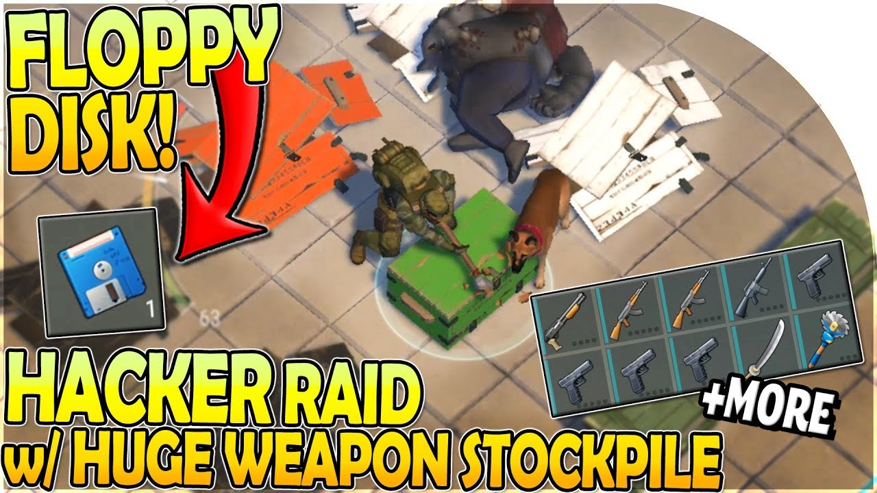 HACKER RAID w/ HUGE GUN STOCKPILE + FLOPPY DISK ACQUIRED in Last Day on ...
