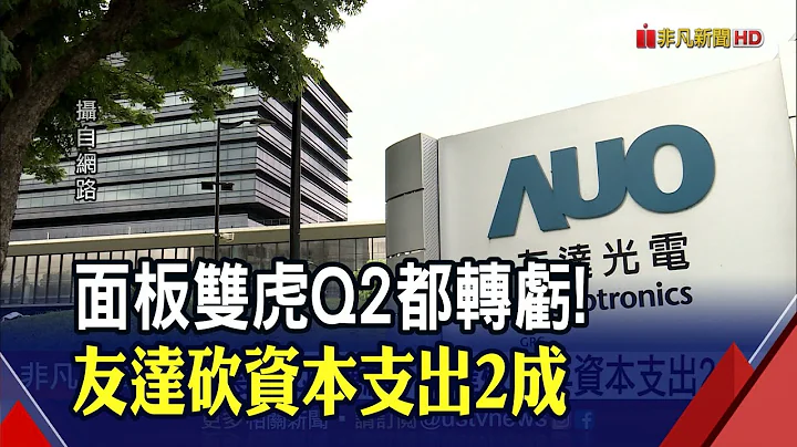 连7季获利止步!面板双虎Q2合计亏逾百亿...友达下砍今年资本支出2成 Q3保守"旺季期望值低"｜非凡财经新闻｜20220728 - 天天要闻
