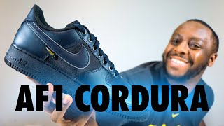 Nike Air Force 1 07 Lv8 Cordura Obsidian Leather On Foot Review Quickschopes 864 Schopes Im6001 475