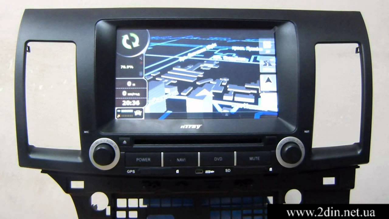 Штатная магнитола для Mitsubishi Lancer X (nTray 8731) - Прошивка GPS ...