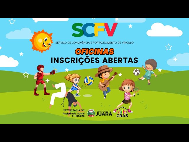CRAS abre matrículas para as oficinas do SCFV – Violão, Boxe, Capoeira, Futebol e Beach Tennis 