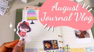 August Journal Vlog - Quiet & cozy Jounarling | ASMR | w/ subs screenshot 2