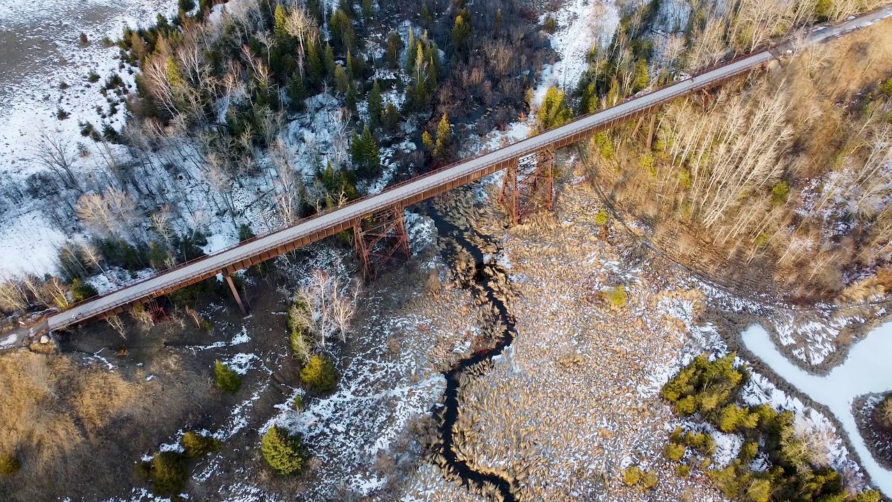 Trestle Bridge Omemee Ontario DJI Mavic Mini YouTube
