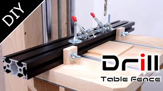 How to make the simplest drill press table fence!