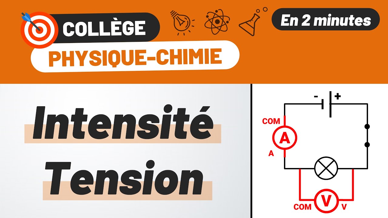 Comment mesurer une tension ? : Cours de collège