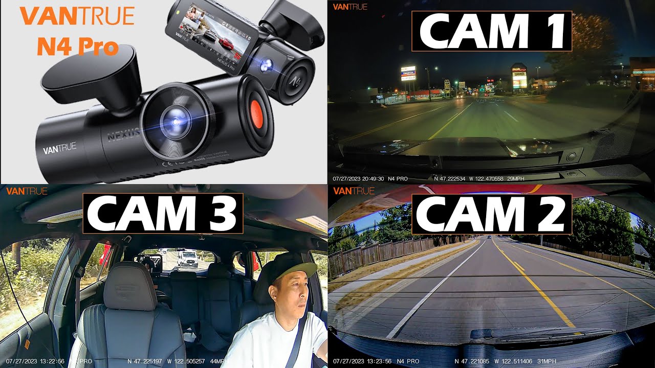 This Dashcam Has THREE Cameras! Guide To The Vantrue N4 Pro