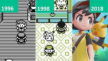 Pokémon Red and Blue (1996) vs Yellow (1998) vs Let