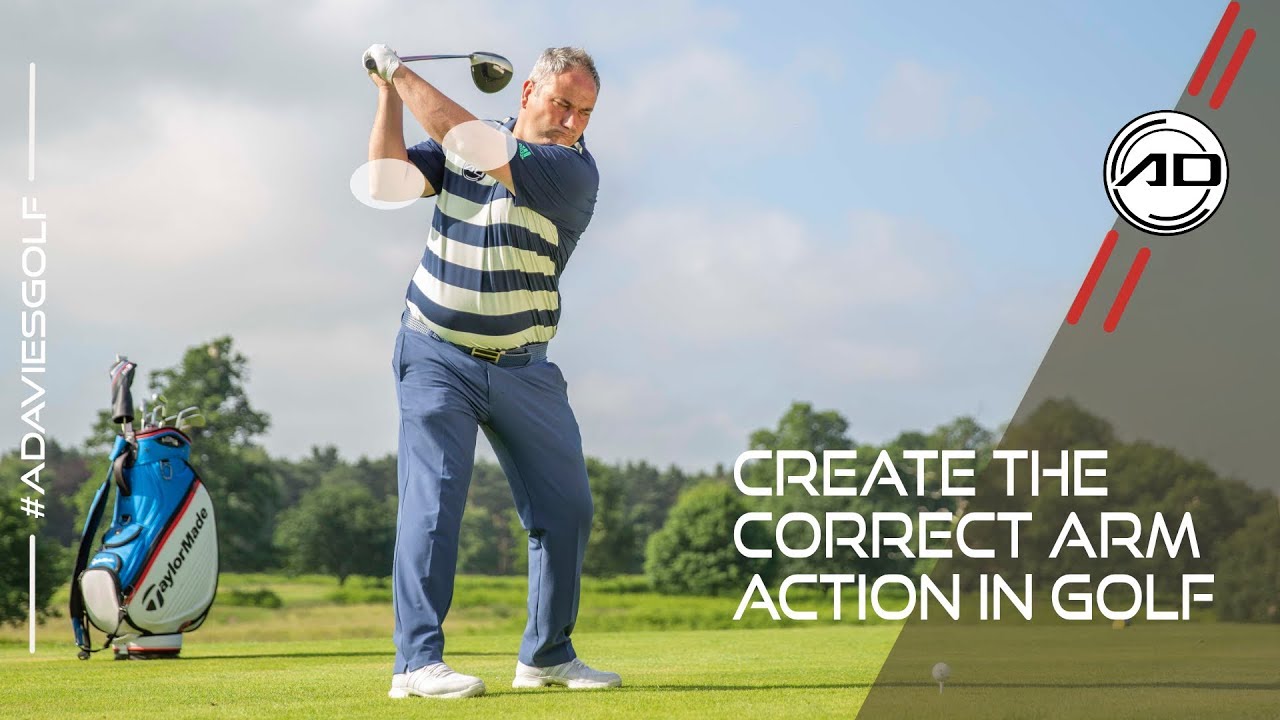 How To Create The Correct Arm Action In Golf - YouTube