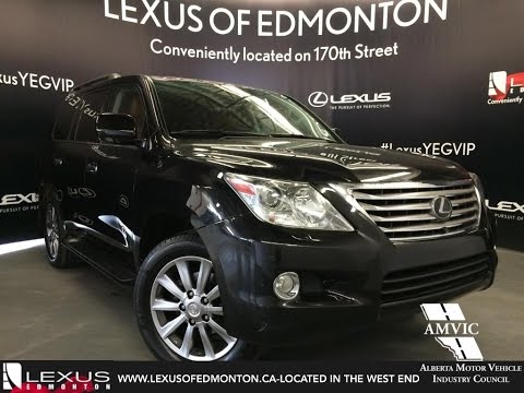 Used Black 2011 Lexus LX 570 4WD Ultra Premium In Depth Review | Red Deer Alberta