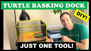 Egg Crate Basking Dock  DIY  Cheap  Only One Tool Needed!