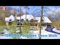 Toronto suburbs snow walk exploring toronto gta real estate homes