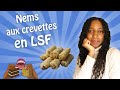 🇻🇳🍤 RECETTE DES NEMS AUX CREVETTES EN LANGUE DES SIGNES - LSF (+ SOUS-TITRES)🇻🇳