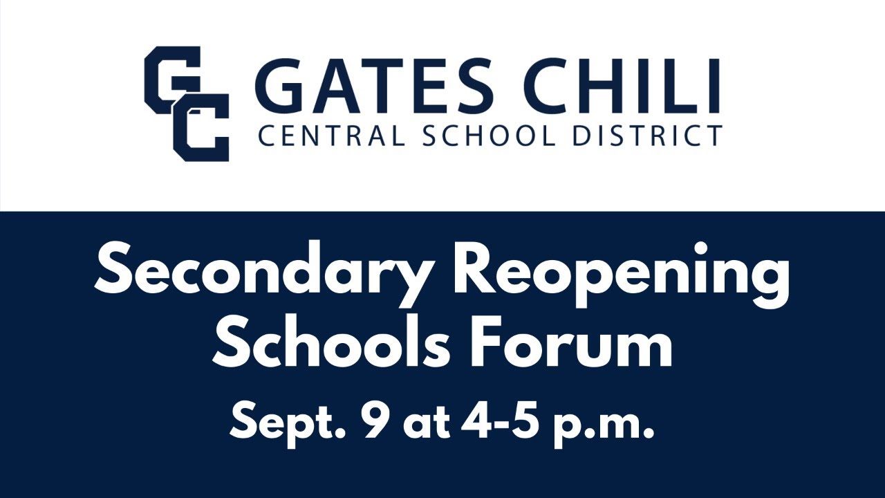 Gates Chili CSD Secondary Reopening Forum YouTube