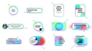 Modern Call Out Titles After Effects Templates