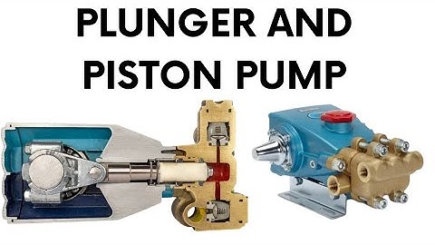 piston and plunger pump | piston and plunger pump animation | how piston and plunger pump works