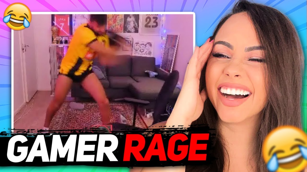 Bunnymon REACTS to 8 MINUTES OF GAMER RAGE !!! (PART 28)