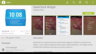 Download Dashclock for your lockscreen screenshot 4