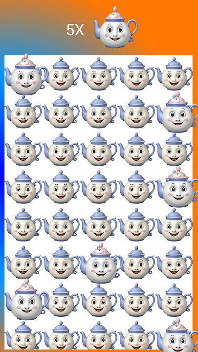 Find the odd kettle emoji #emojichallenge #emoji #shorts