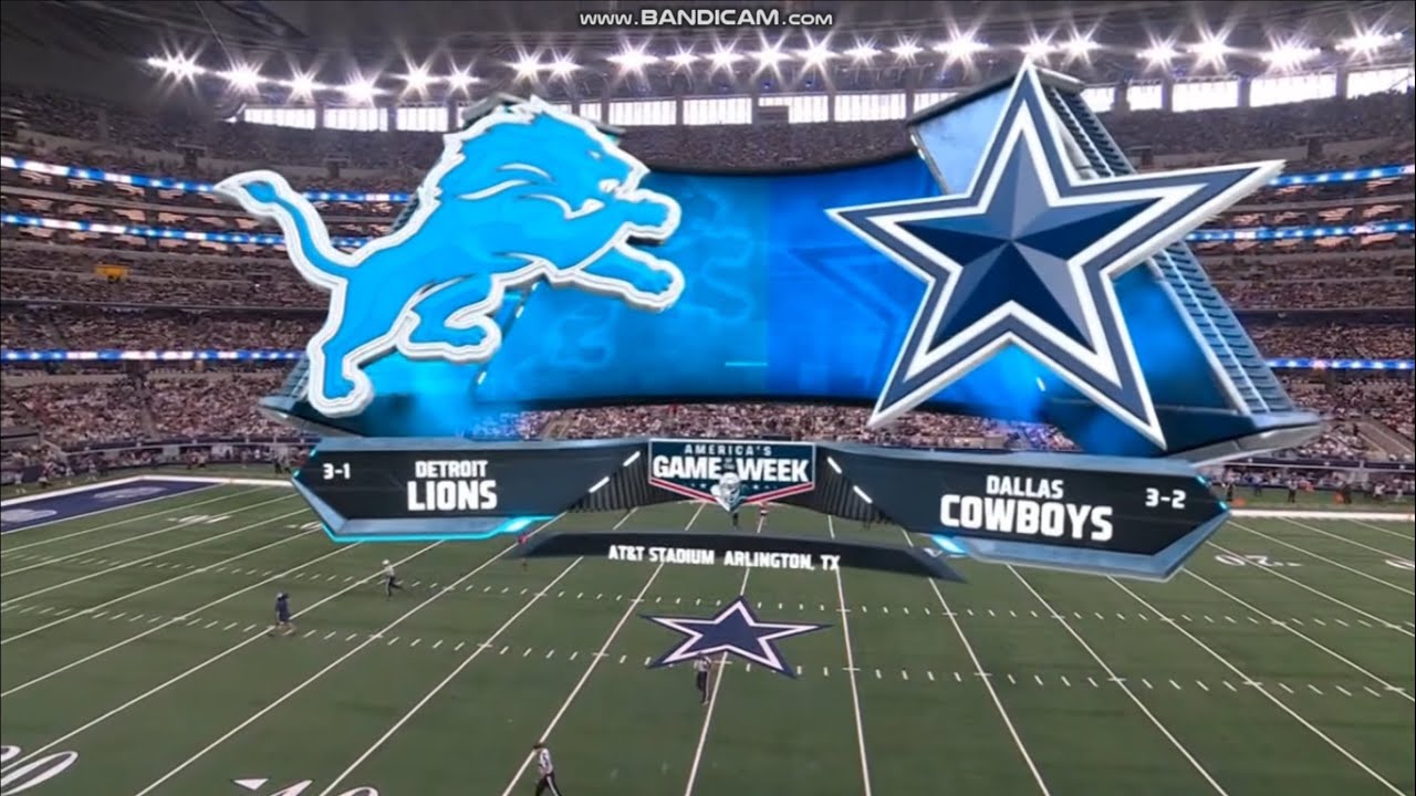 NFL on FOX intro 2024 | DET@DAL | Week 6