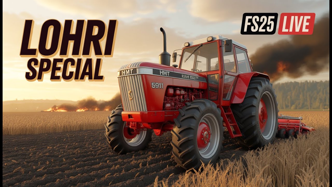 Farming Simulator 25 Live with Indian Tractor | 🔥 LOHRI SPECIAL | Kaleryt