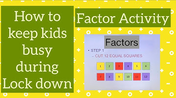 Maths project: Factors Activity