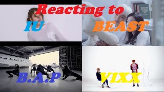 IU - Pallete/Beast - No More/B.A.P - One Shot/VIXX - Girls,why[Rate the K - Kpop Reaction - E128]