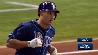 TEX@TB: Maile crushes solo dinger, doubles Rays' lead