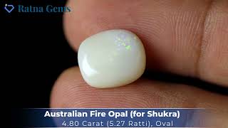 Product Video for: Australian Fire Opal 4.80 Carat (5.27 Ratti)