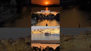 UDAIPUR SUNSET VIEWS 🌄🪾✨ #udaipur #sunset #udaipurdairies #view #sunsetmoments #sunsetphotography