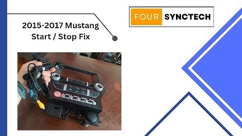 2015 - 2017 Ford Mustang Sync 1 4.2" to Sync 3 8" Start / Stop Fix
