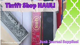 Thrift Shop Haul | Junk Journal Supplies