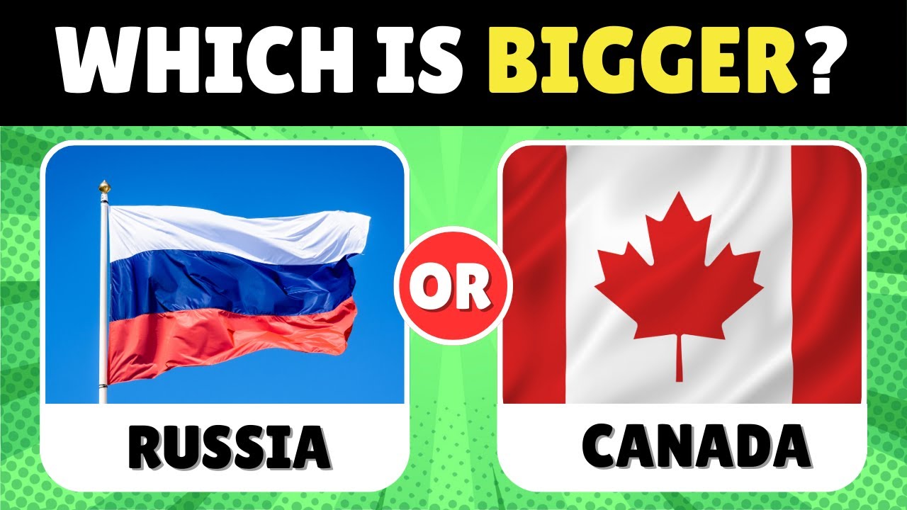 🗺️ Which Country Is Bigger? 🌍 | Land Size Comparison Quiz #1