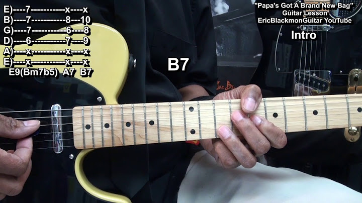 Papa’s Got a Brand New Bag Guitar version - Guitar performance video thumbnail