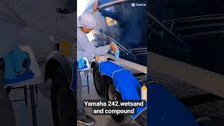 Using compound to remove sanding scratches and oxidation .3M super duty rubbing compound #05955